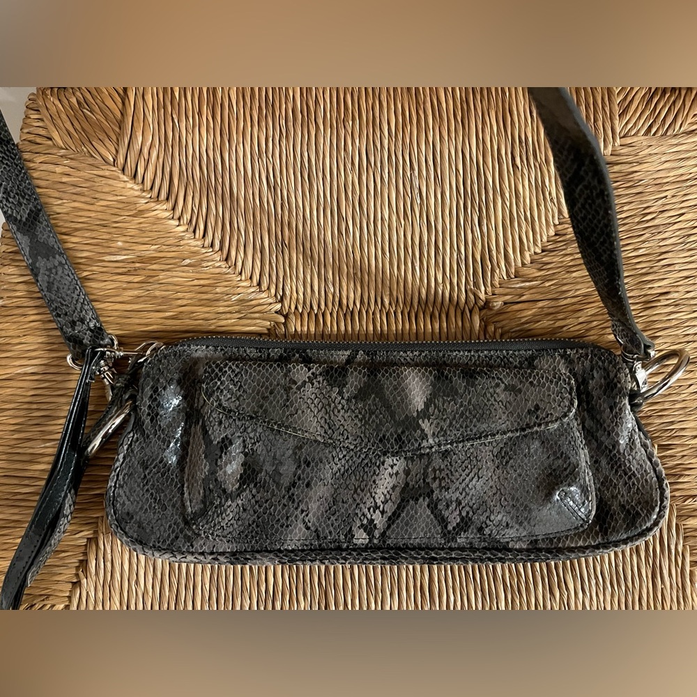 Latico Leathers Python Embossed Crossbody Bag Snakeskin